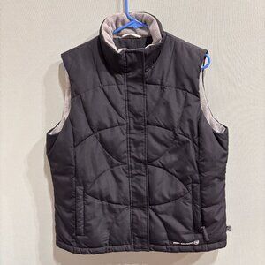Free Country Women's Black Quilted Power Down Vest Large